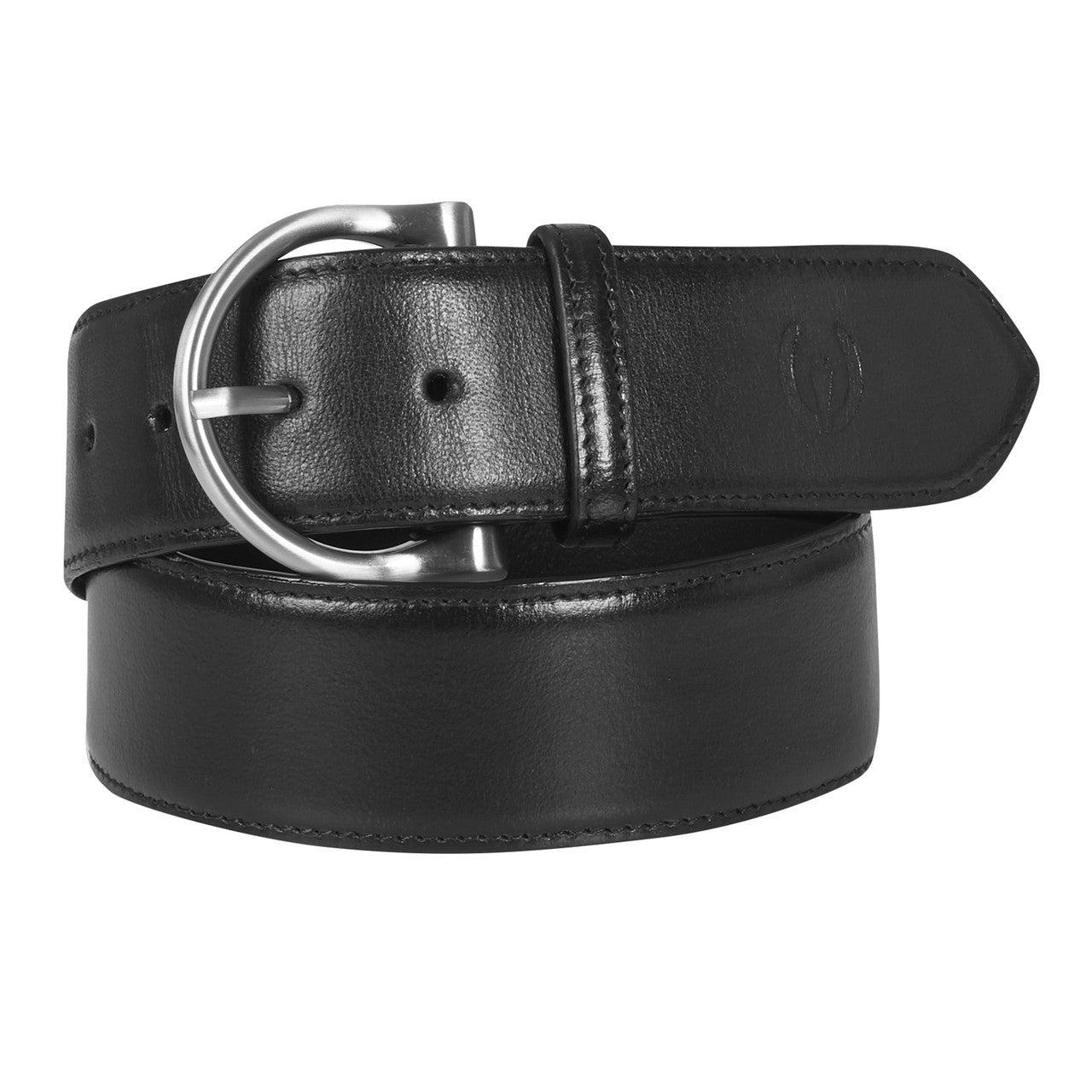 Kerrits Adult Unisex Simple D Leather Belt - Black