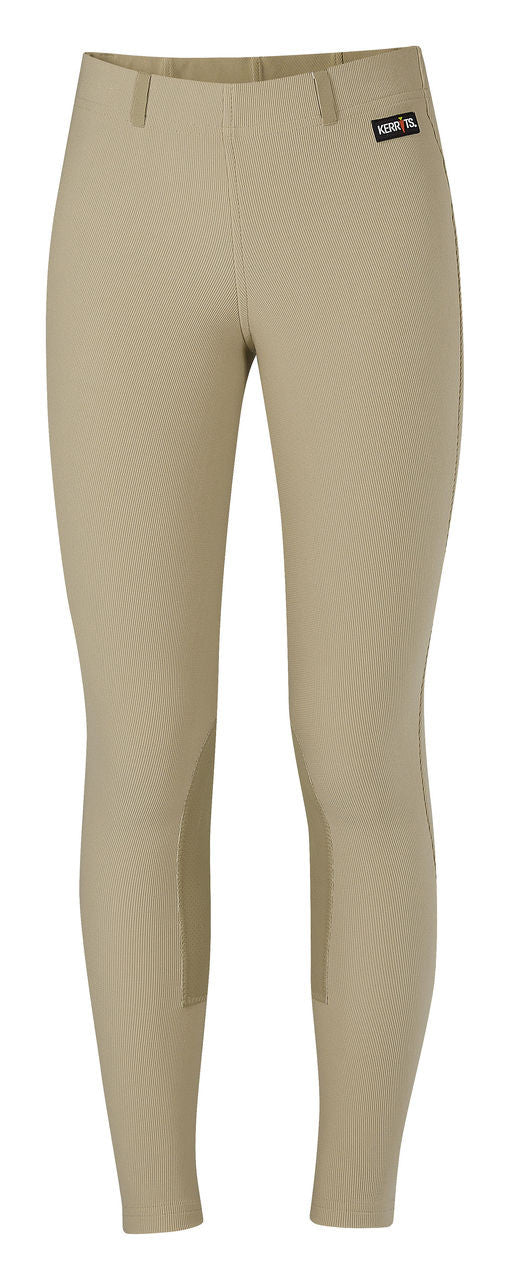 Kerrits Kids Microcord Knee Patch Breech - Tan