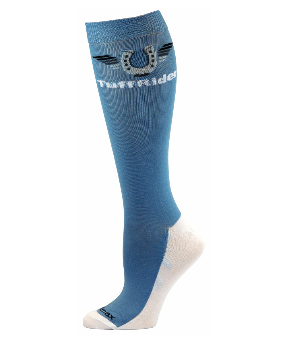 TuffRider Coolmax™ Boot Socks - Cashmere Blue