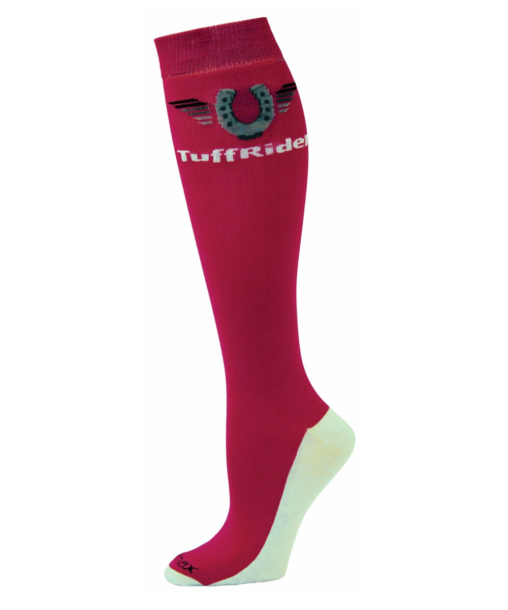 TuffRider Coolmax™ Boot Socks - Hot Pink