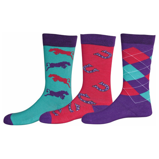 TuffRider Children's Trio Ankle Socks - seperates