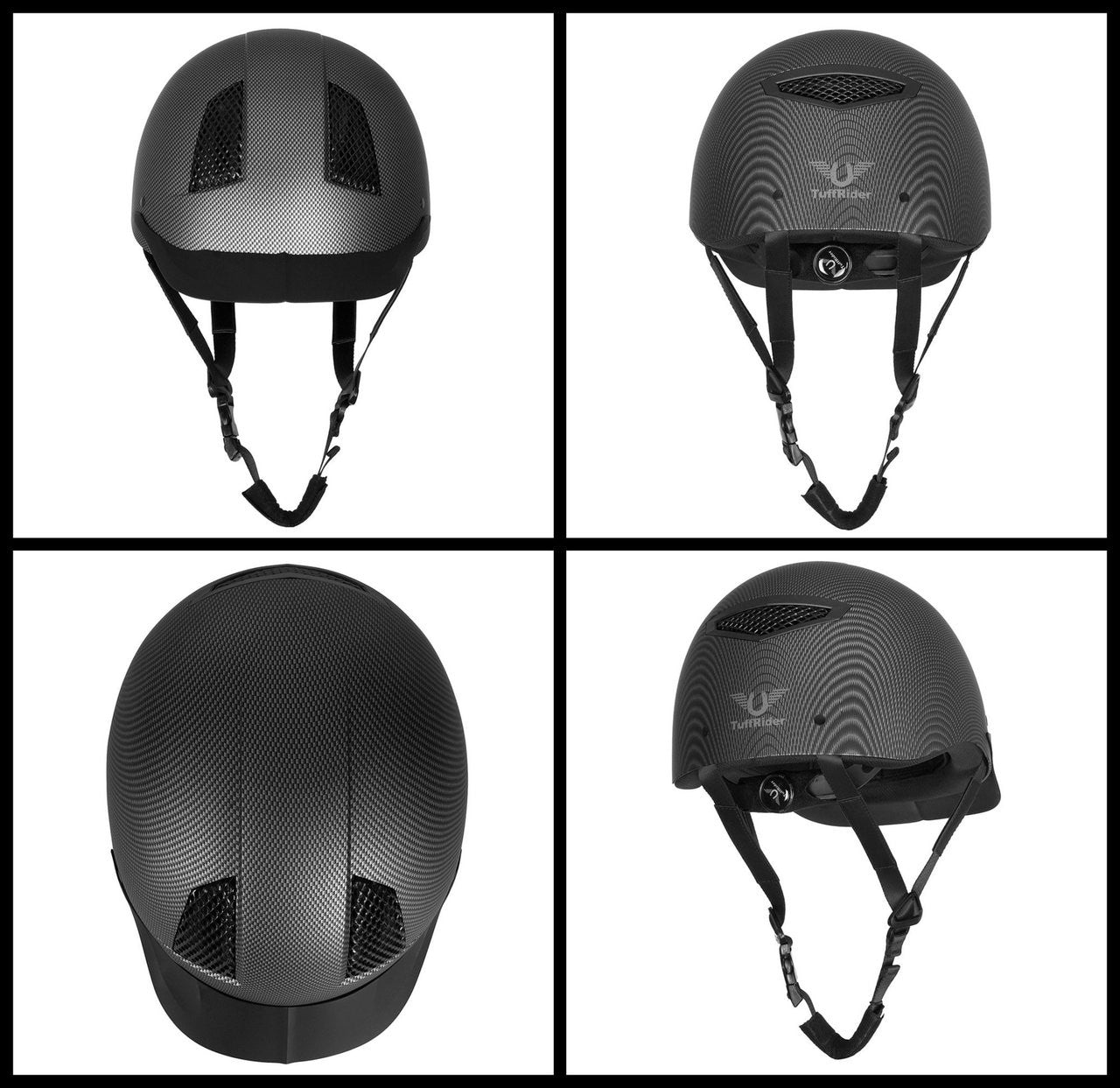 TuffRider Carbon Fiber Shell Helmet - Quad