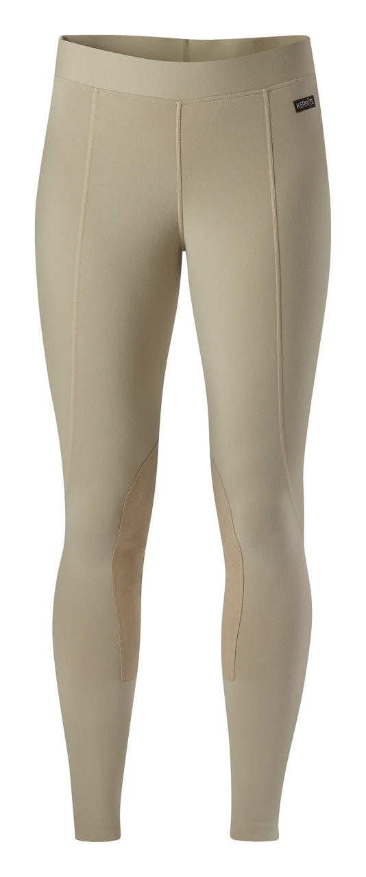 Kerrits Women's Flow Rise Performance Tights in Tan Forward