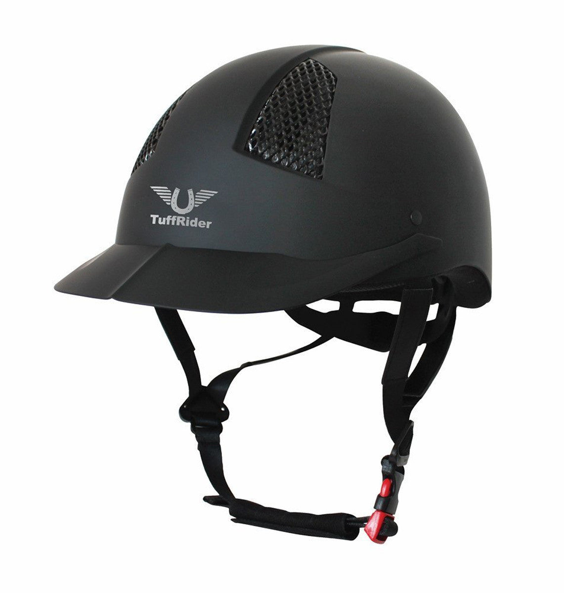 TuffRider Starter Horse Riding Safety Schooling Helmet - Black