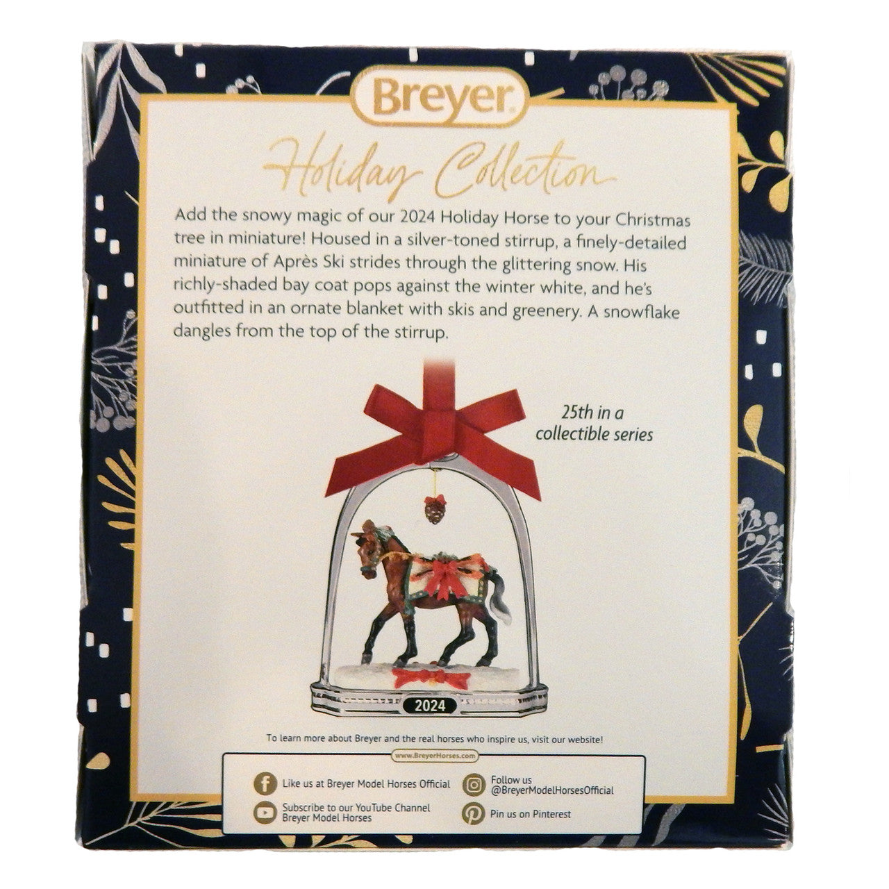 Breyer Horses Holiday 2024 Stirrup Ornament - Box Back