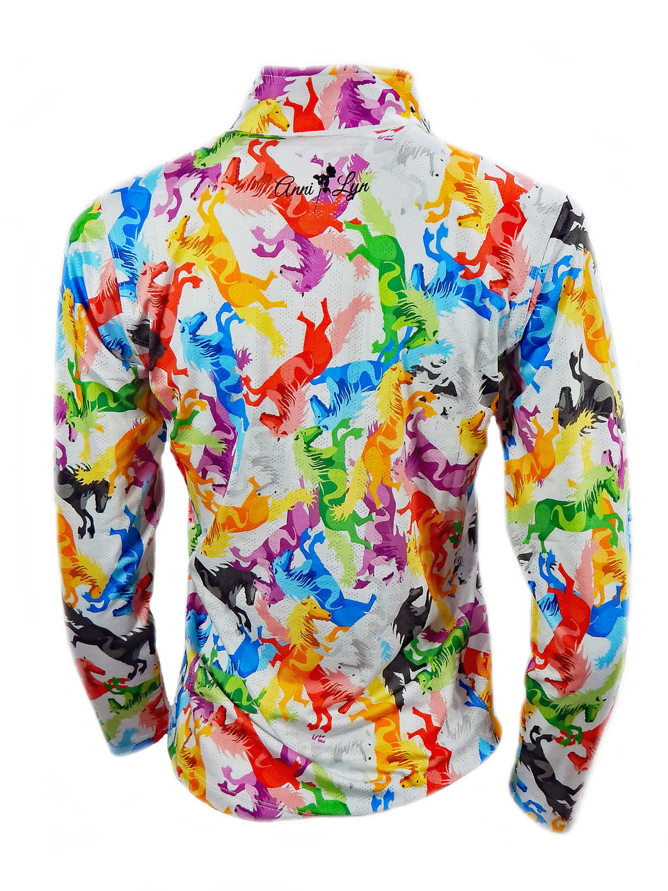 Anni Lyn Sportswear Girl's ProAire Printed L/S Shirt - Vibrant Back