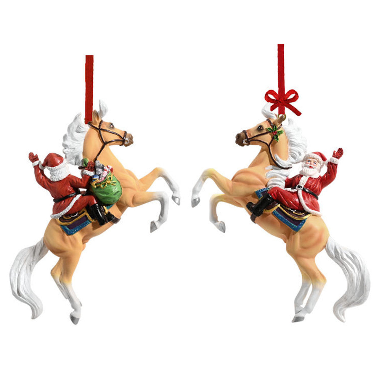 Breyer Horses Holiday Collection 2024 Ornament - Hi Ho Santa - Combo