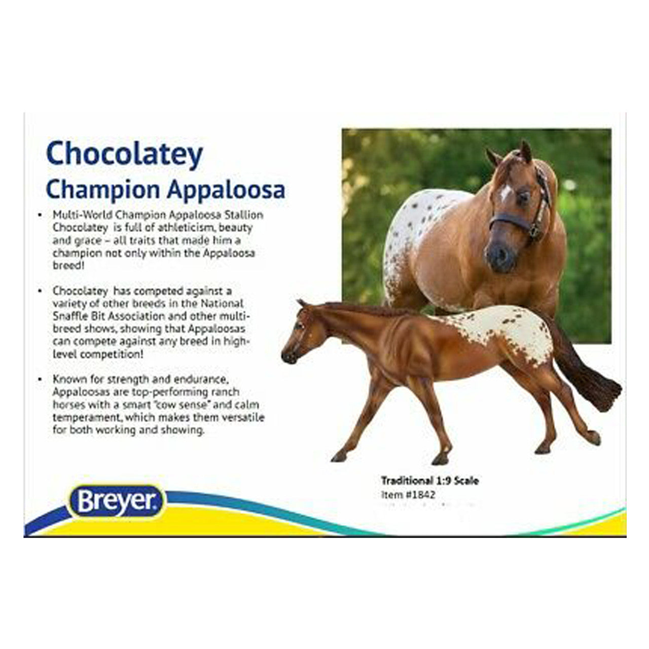 Breyer Horses - Chocolatey - Box Back