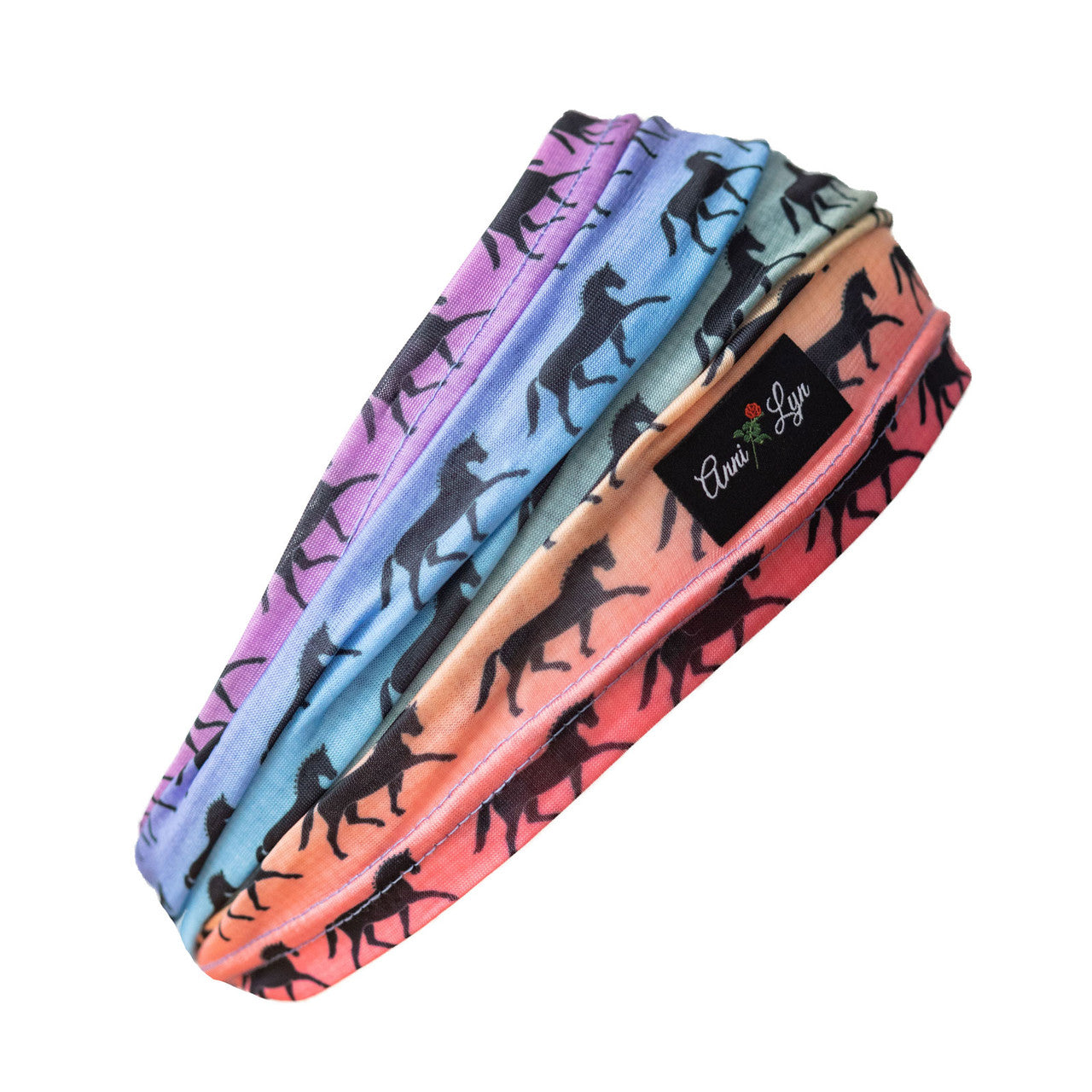 Anni Lyn Sportswear Kid's Equestrian Headband - Sunset Horses