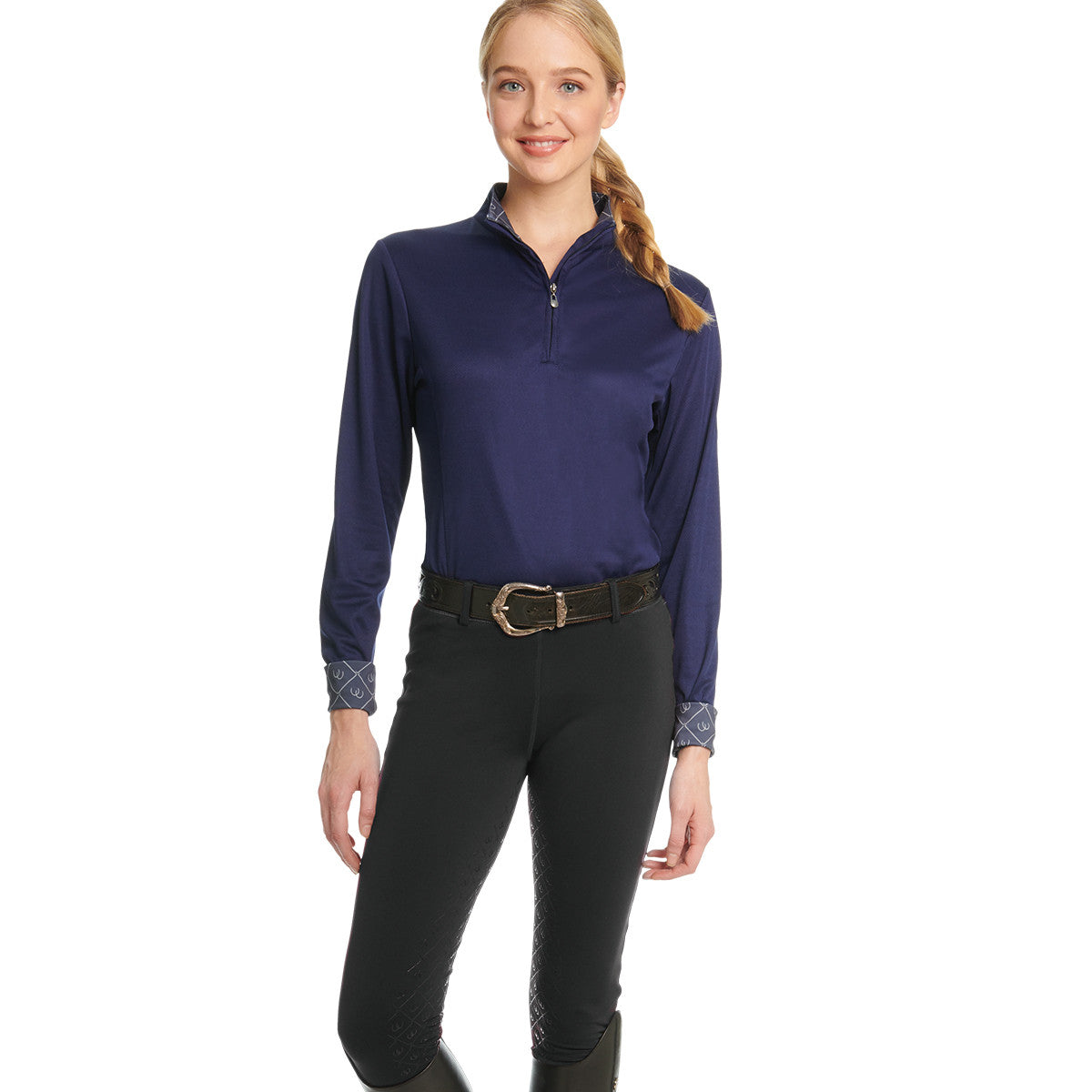 Ovation Ladies Equinox 3-Season Full Seat Pull On Breech - Black