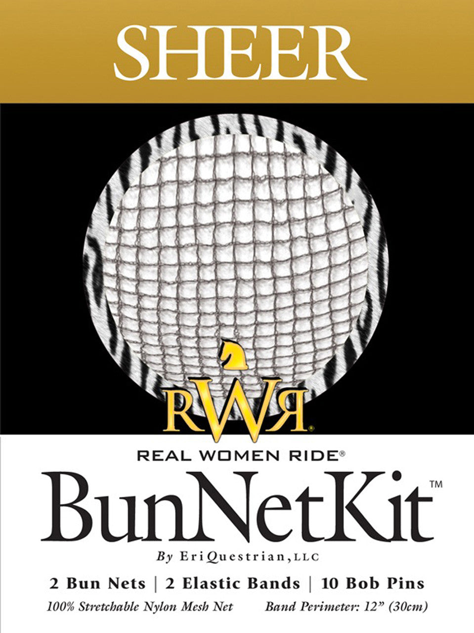 RWR Ultra Sheer Bun Net Kit - Black