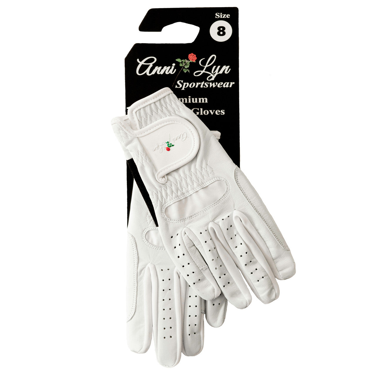 Anni Lyn Sportswear Women's Endura Pro Leather Glove - White - On Card