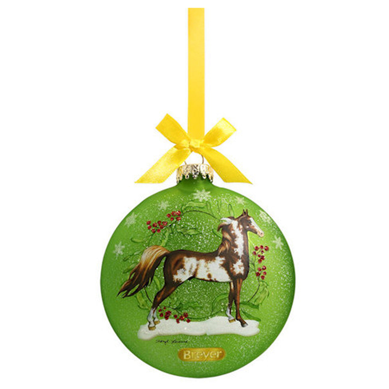 Breyer Horses 2024 Holiday Collection Artist's Signature Ornament - Saddlebred - Back