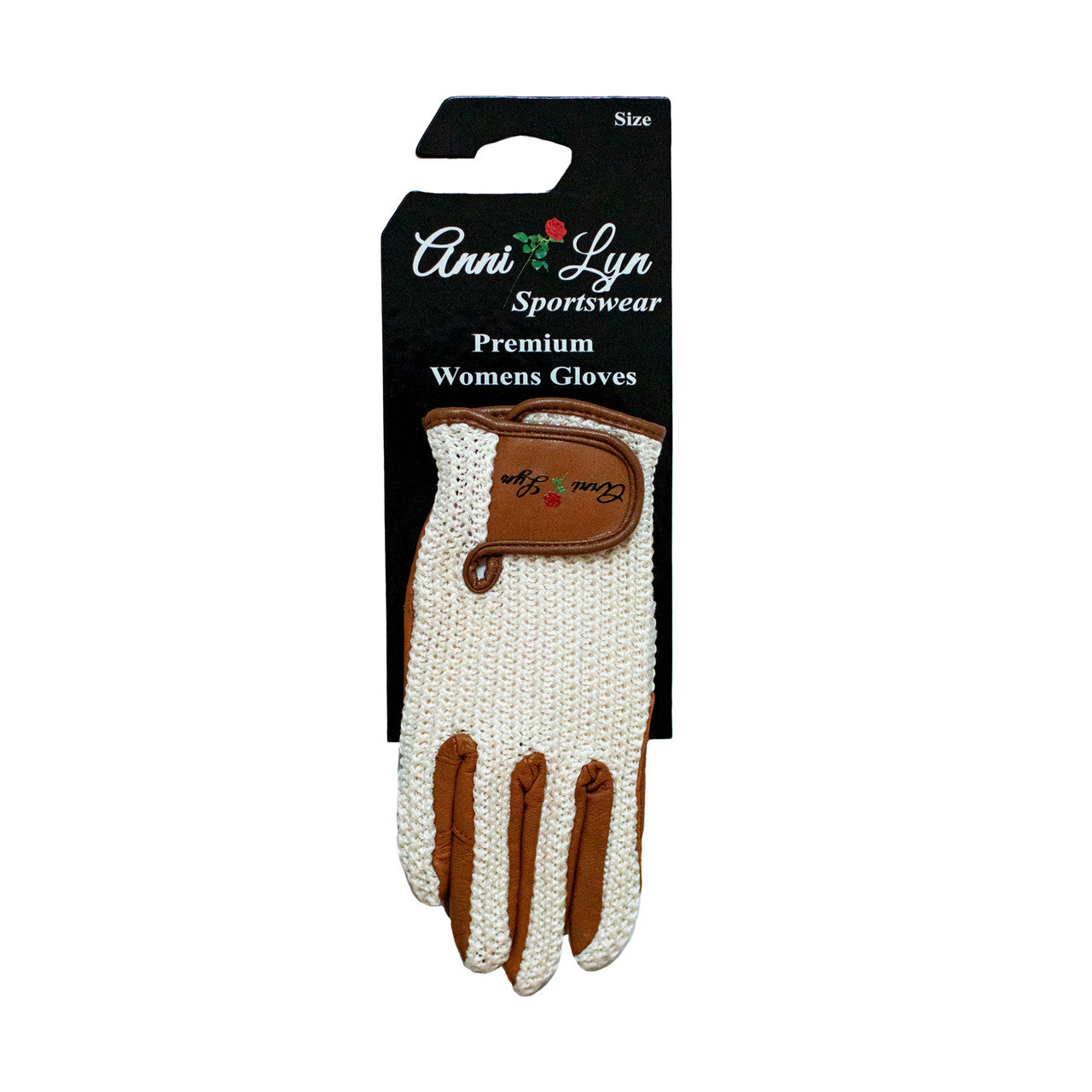 Anni Lyn Sportswear Women's Cavalier Crochet Glove - On Card
