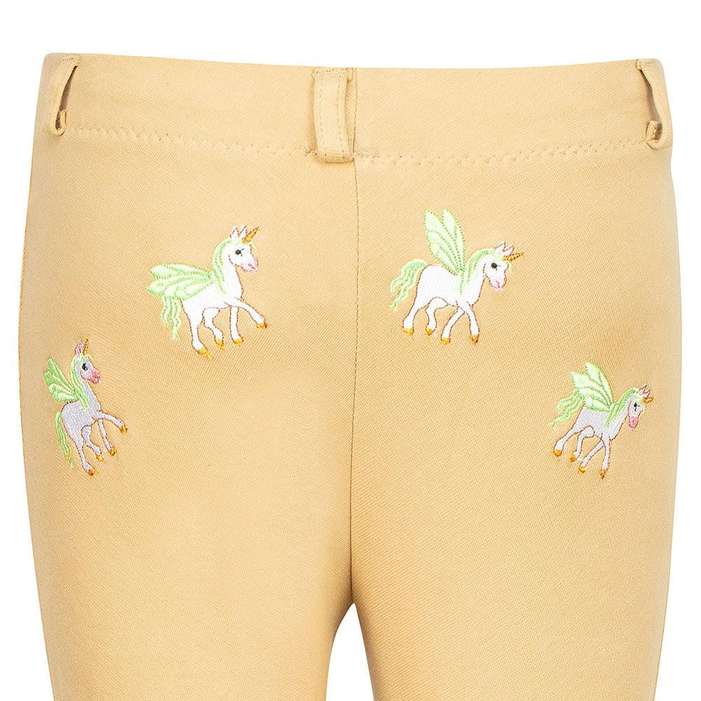 TuffRider Children's Unicorn Pull-On Jods - Tan Back