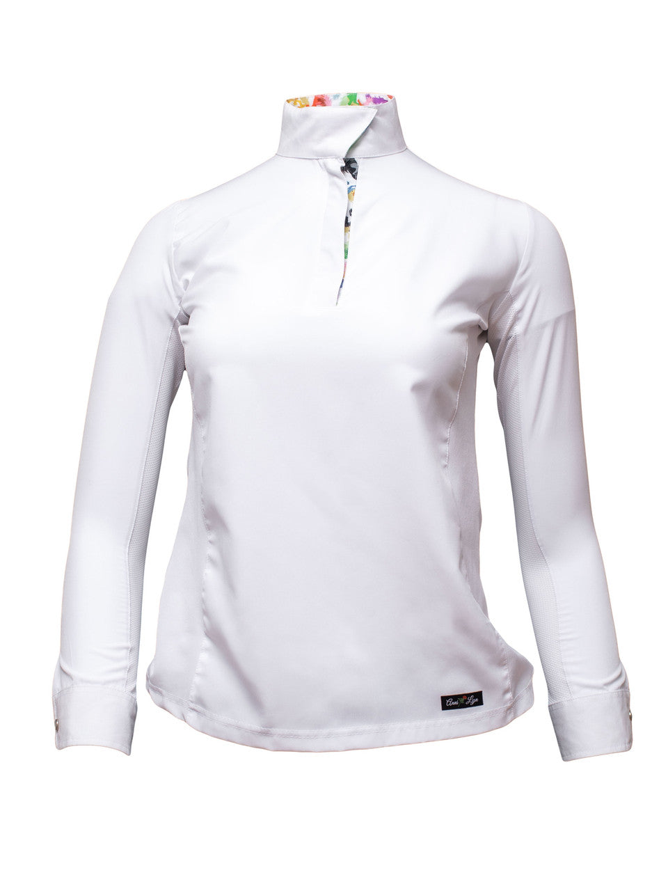 Anni Lyn Sportswear Women's Ventilated Long Sleeve Show Shirt - Vibrant Front Closed