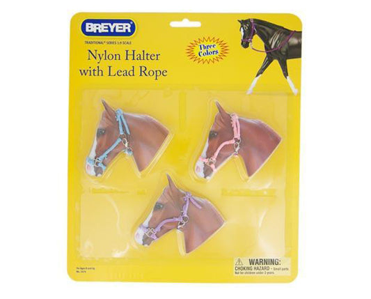 Breyer Horses - 3 Piece Nylon Hot Colored Halters on Card