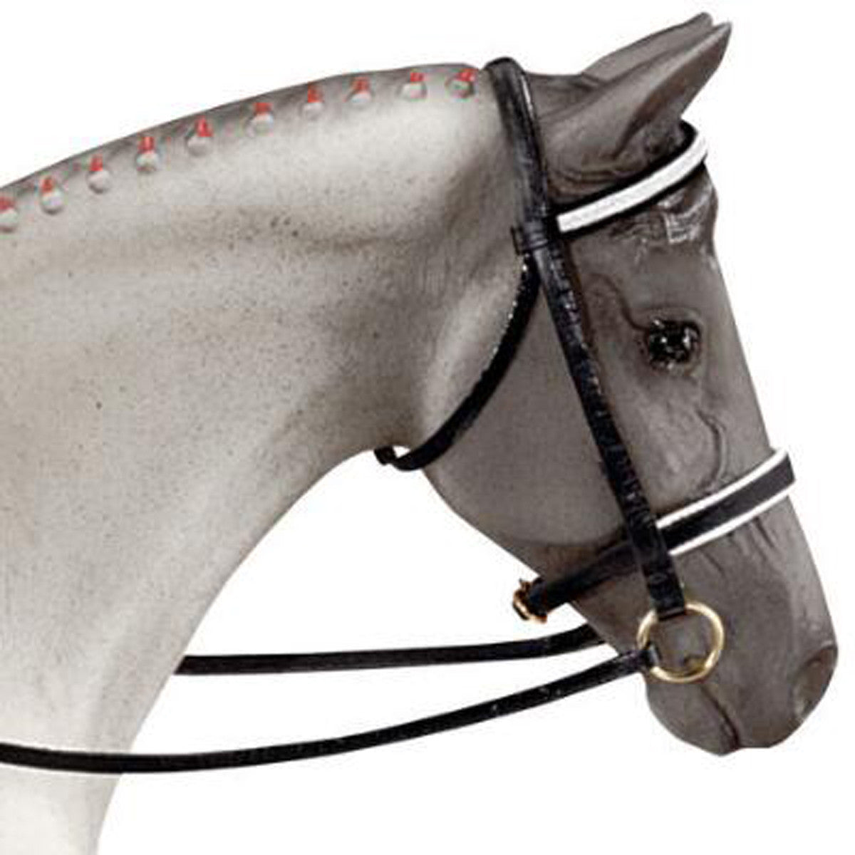 Breyer Horses - Traditional Size Black Dressage Bridle on Model