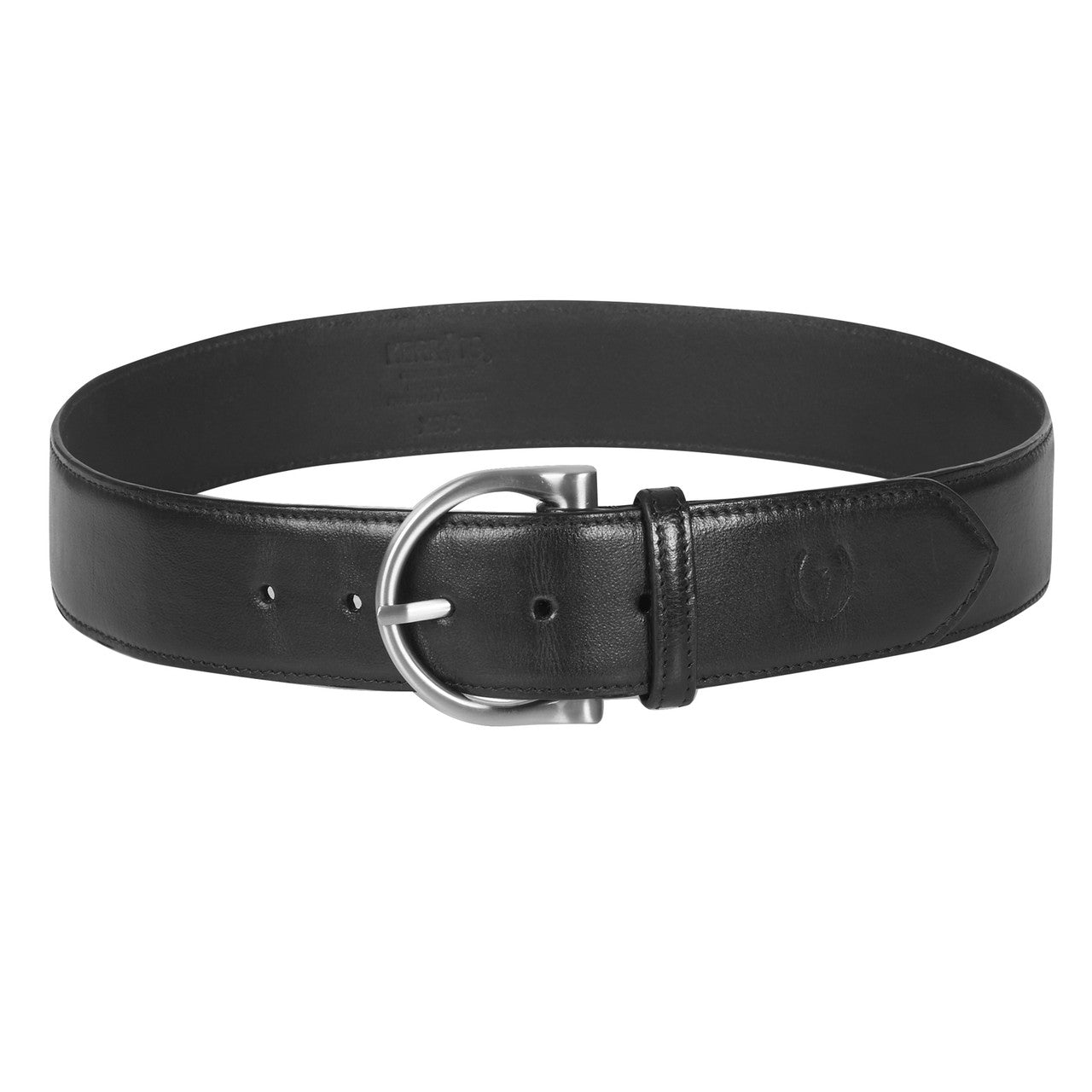 Kerrits Adult Unisex Simple D Leather Belt - Black Belt