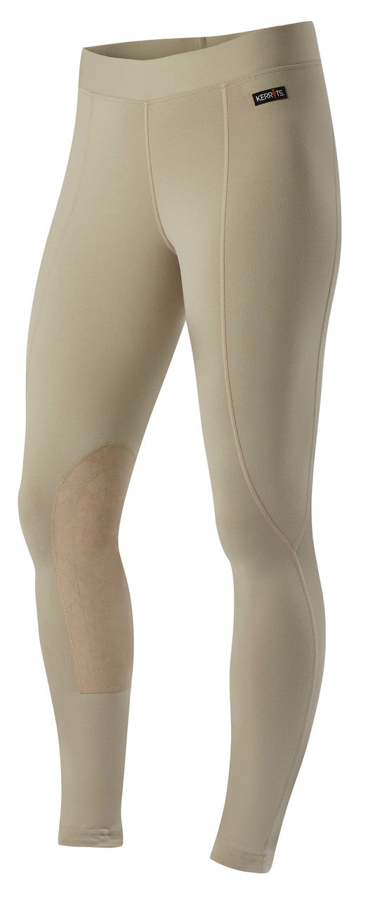 Kerrits Women's Flow Rise Performance Tights in Tan