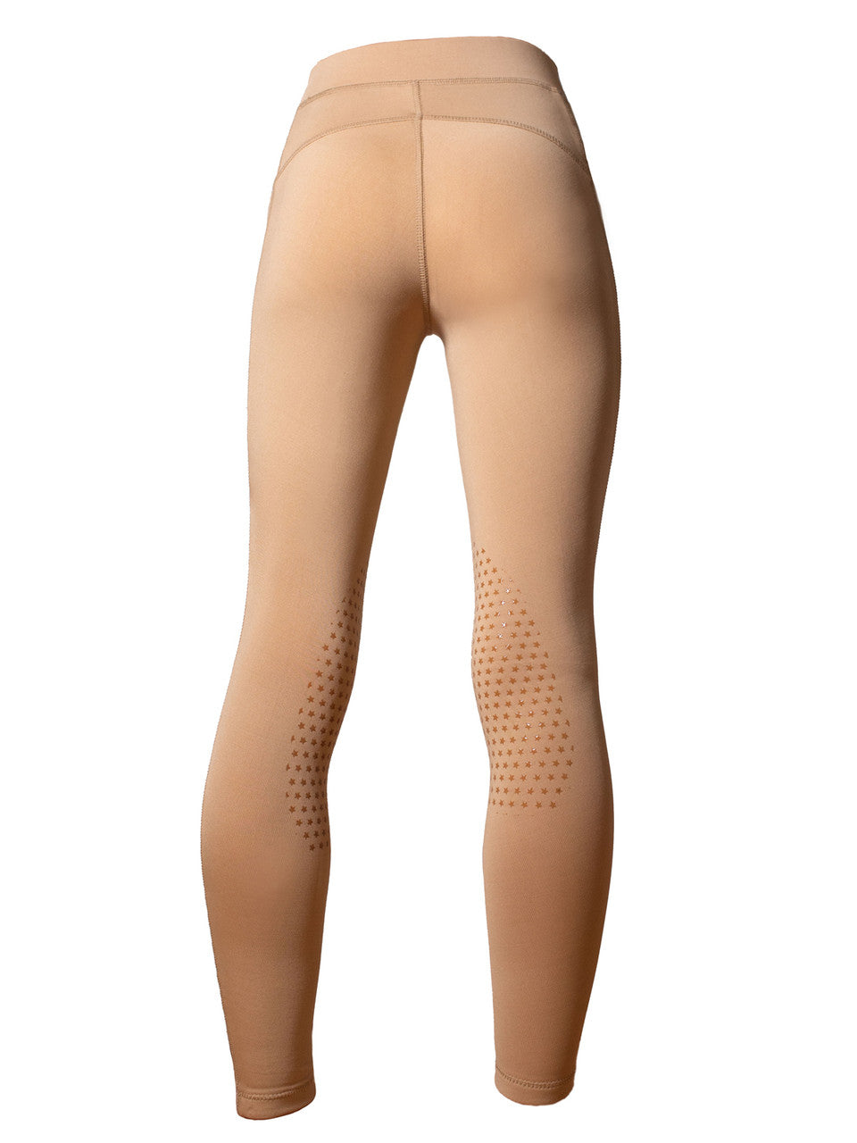 Anni Lyn Sportswear Kid's Elevate Silicone Knee Patch Tight - Tan - Back