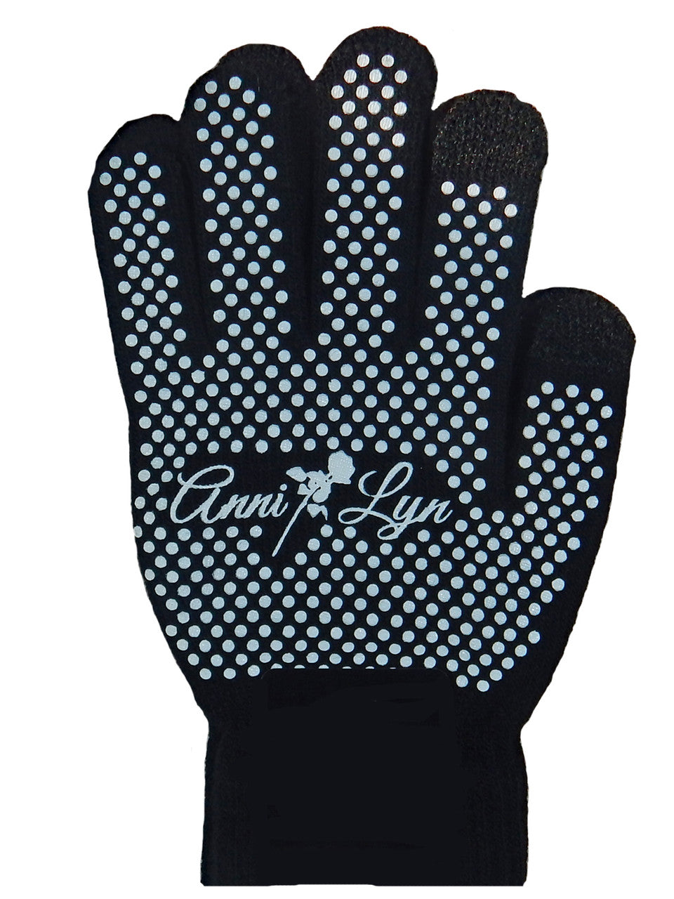 Anni Lyn Sportswear Winter Knit Gloves with Silicone Grip - Palm Grip