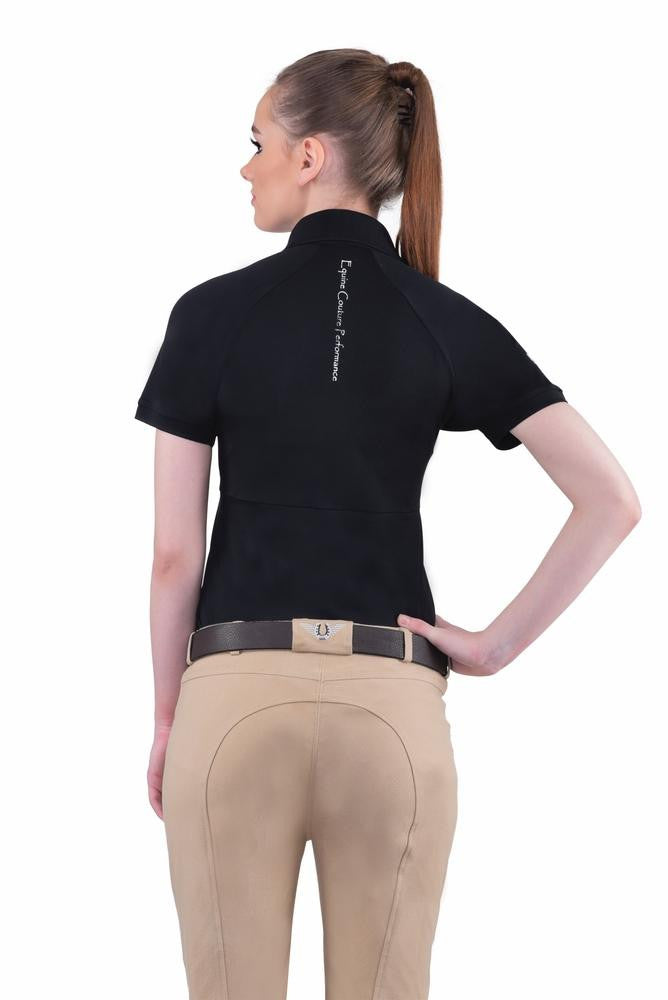 TuffRider Ladies Perfect Knee Patch Breeches - Tan Back