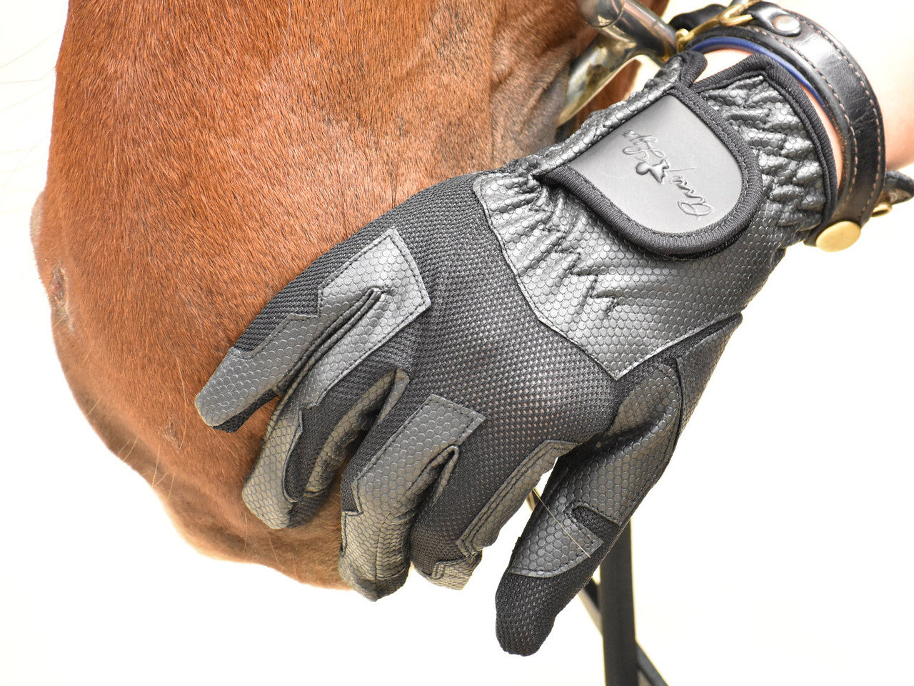 Anni Lyn Sportswear Women's Passage Riding Glove - Black Lifestyle