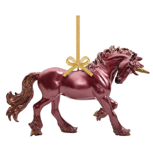 Breyer Horses Holiday Collection 2024 Unicorn Ornament - Scarlet