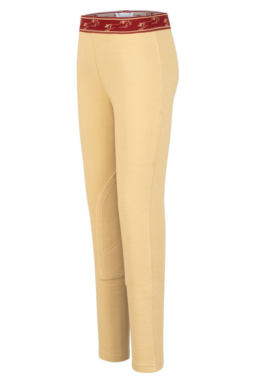 TuffRider Children's Cotton Schoolers Riding Tights - Tan