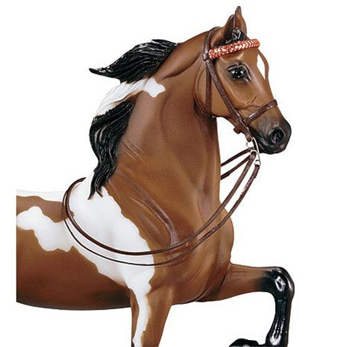 Breyer Horses - Traditional Size English Leather Show Bridle on Model