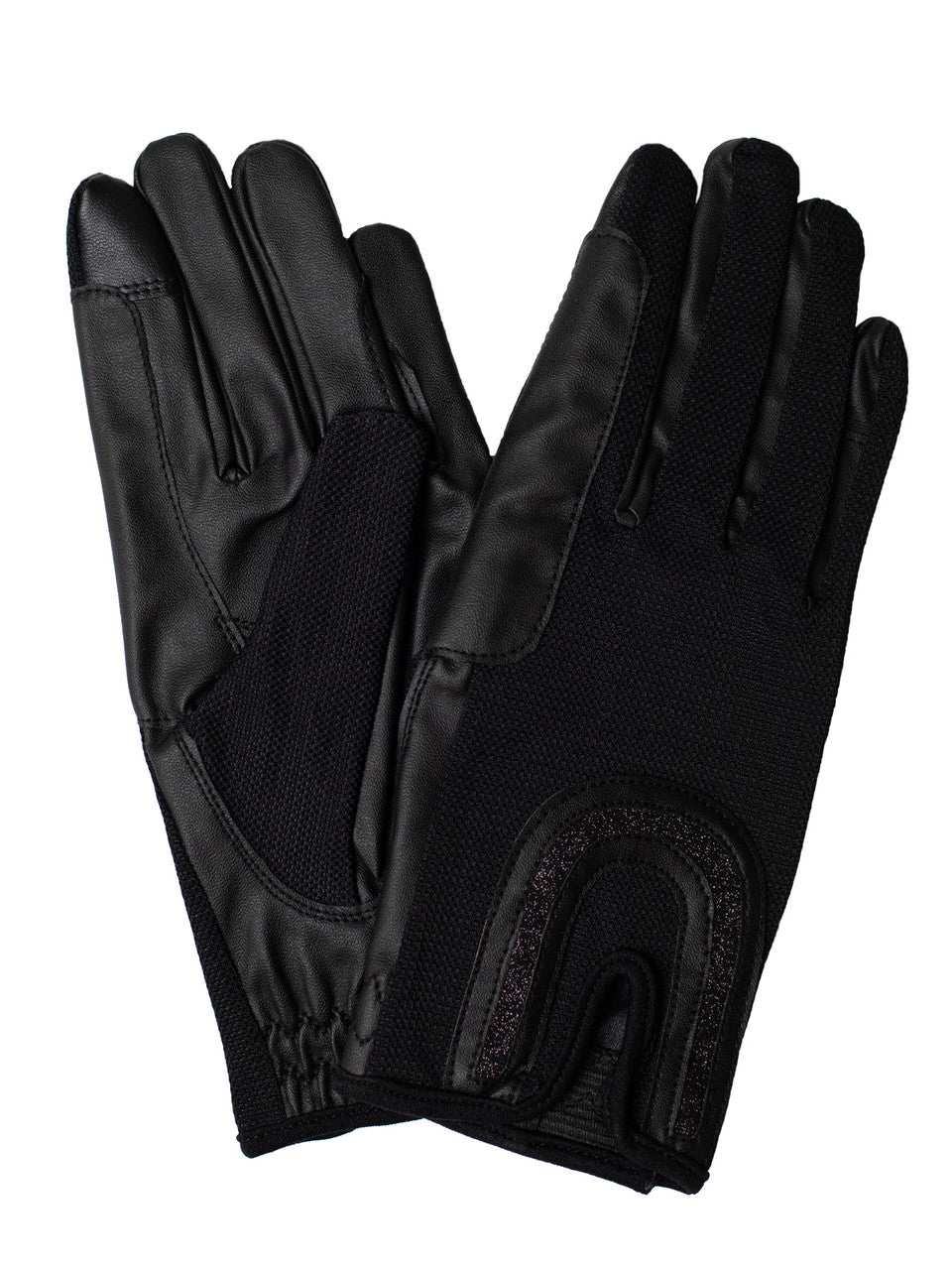 Anni Lyn Sportswear Women's Summer Mesh Glove  - Black Glitz