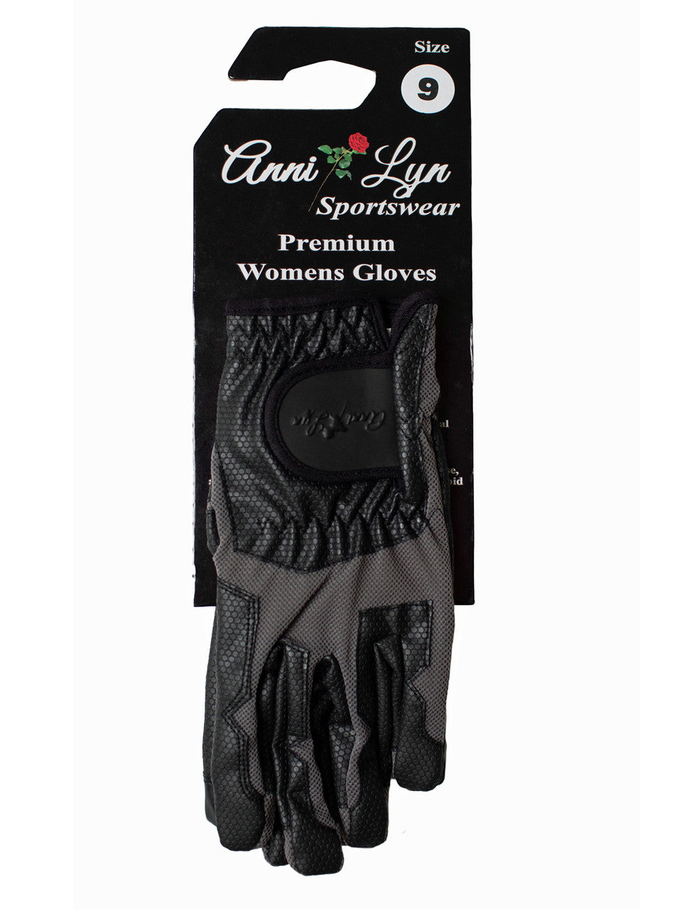 Anni Lyn Sportswear Women's Passage Riding Glove - Grey On Card