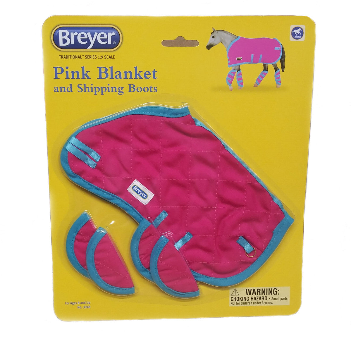 Breyer Horses Hot Pink Blanket and Shipping Boots - Card