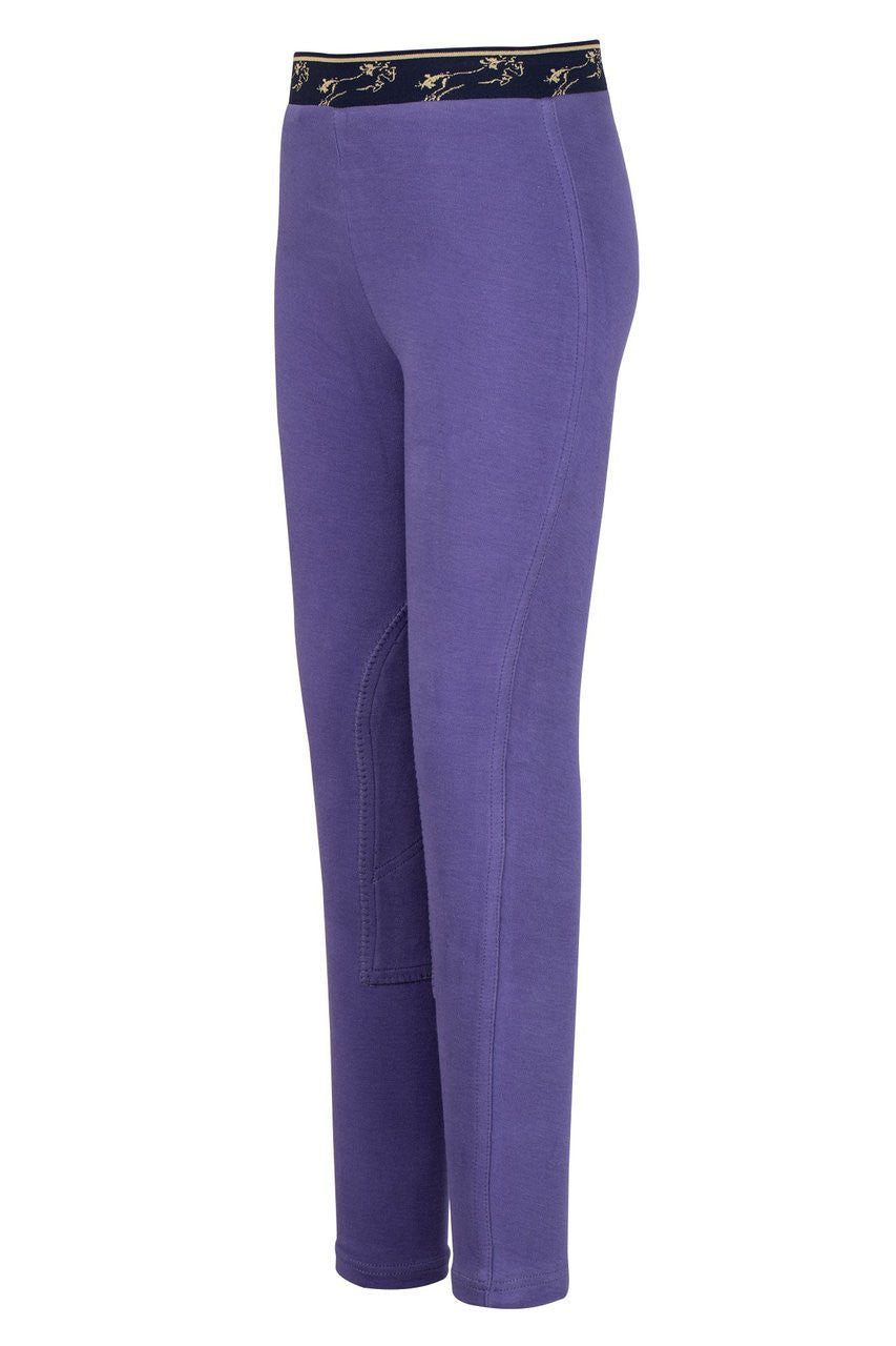 TuffRider Children's Cotton Schoolers Riding Tights - Purple