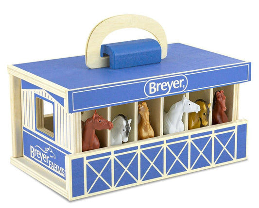 Breyer Horses - Breyer Farms Wood Carry Stable Playset