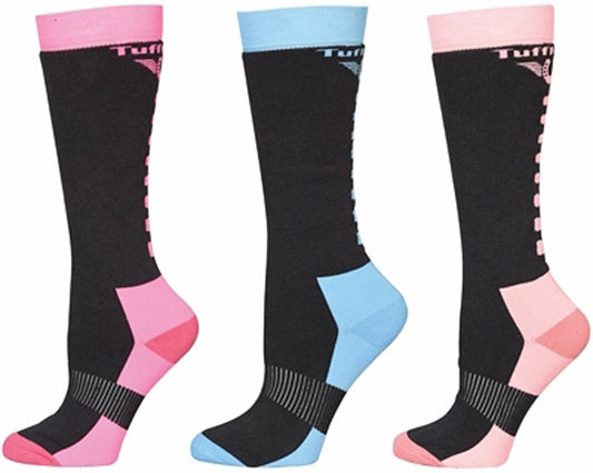 TuffRider Ladies Neon Winter Thermal Knee Hi Socks